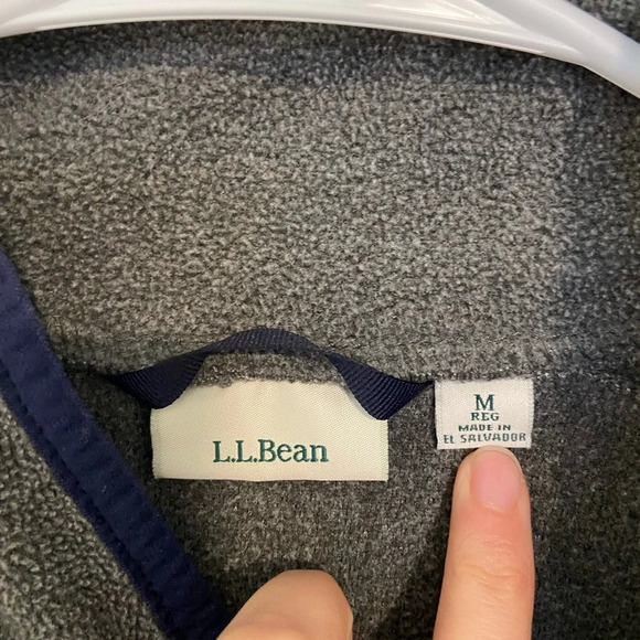 EUC | L.L. Bean women’s gray soft brushed fitness fleece zip jacket — medium - Picture 5 of 8